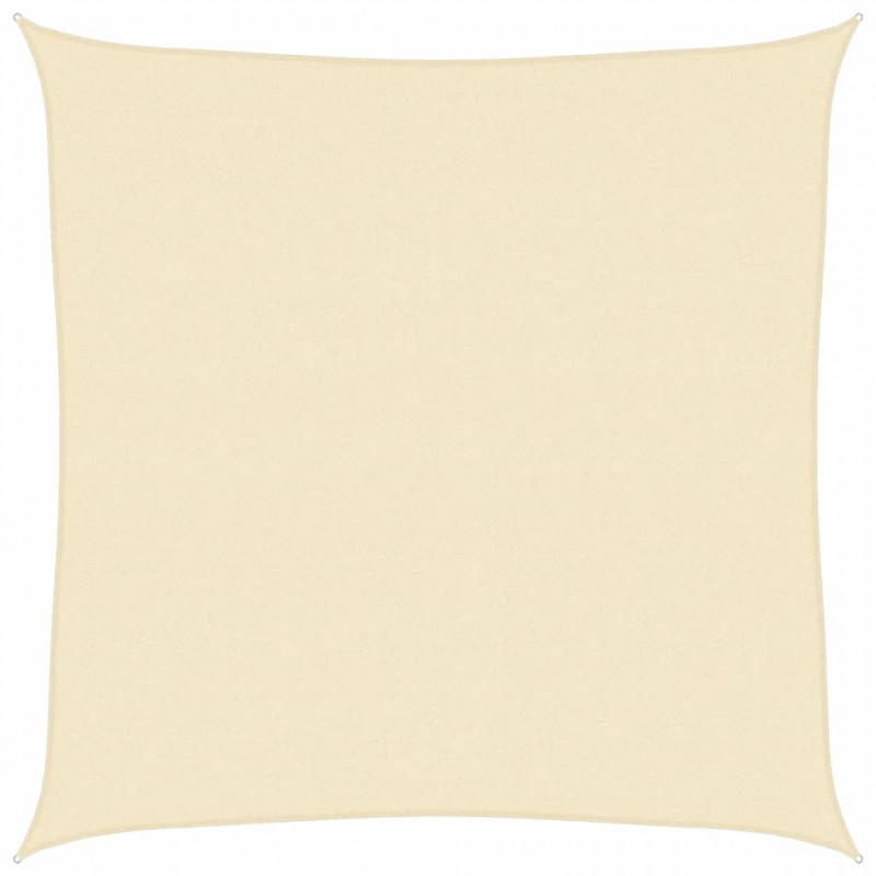 Żagiel przeciwsłoneczny, 160 g/m², kremowy, 4,5x4,5 m, HDPE