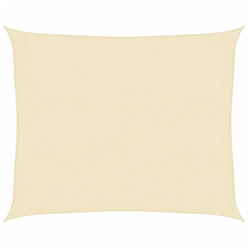 Żagiel przeciwsłoneczny, 160 g/m², kremowy, 2,5x3 m, HDPE