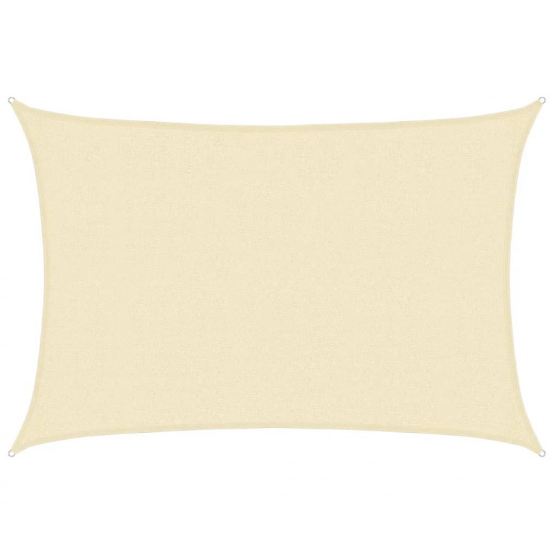 Żagiel przeciwsłoneczny, 160 g/m², kremowy, 2,5x3,5 m, HDPE