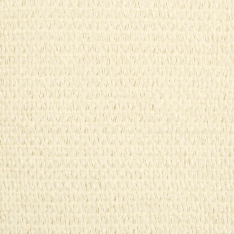 Żagiel przeciwsłoneczny, 160 g/m², kremowy, 6x6x6 m, HDPE