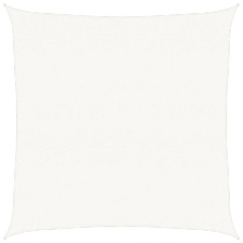 Żagiel przeciwsłoneczny, 160 g/m², biały, 4x4 m, HDPE