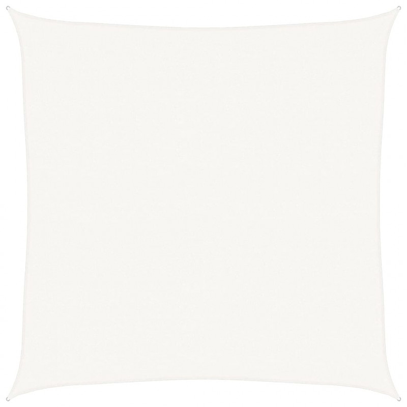 Żagiel przeciwsłoneczny, 160 g/m², biały, 5x5 m, HDPE