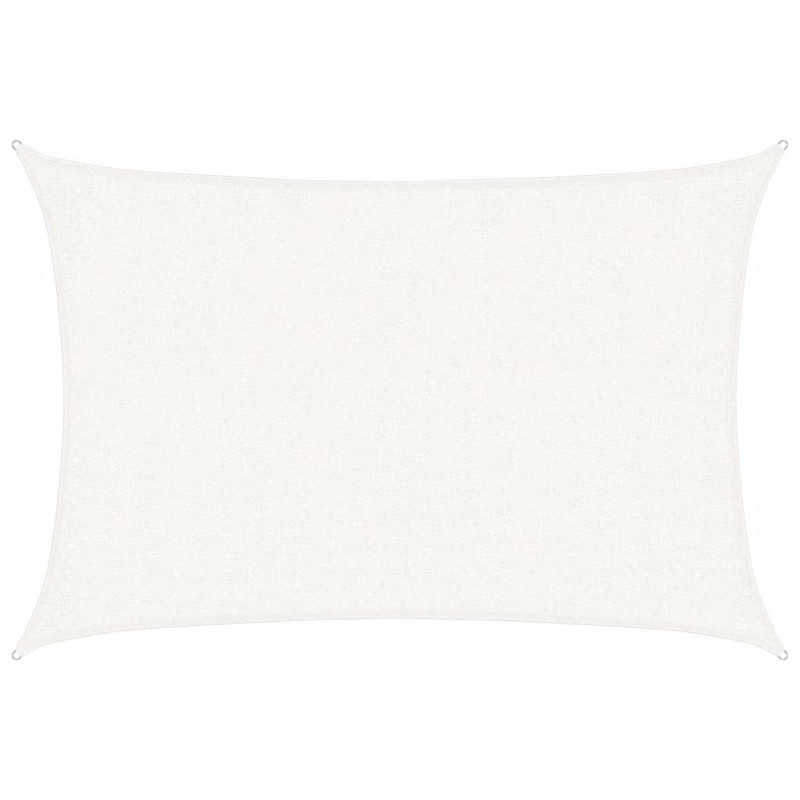 Żagiel przeciwsłoneczny, 160 g/m², biały, 2x2,5 m, HDPE
