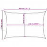 Żagiel przeciwsłoneczny, 160 g/m², biały, 2x3 m, HDPE