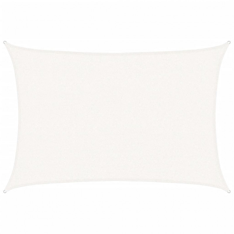 Żagiel przeciwsłoneczny, 160 g/m², biały, 2,5x3,5 m, HDPE