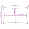 Żagiel przeciwsłoneczny, 160 g/m², biały, 2,5x3,5 m, HDPE