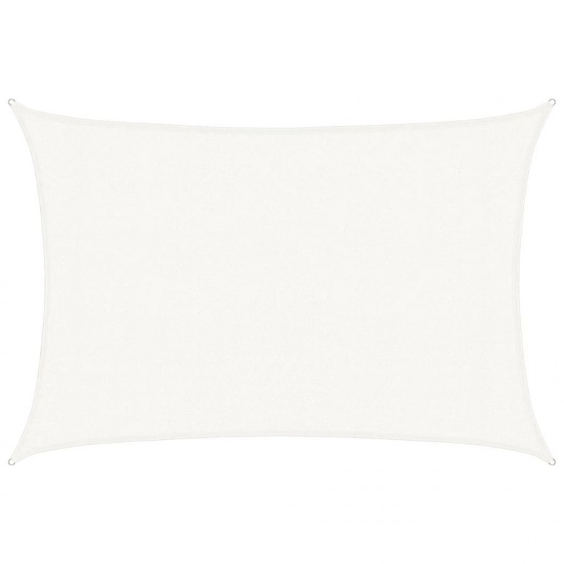Żagiel przeciwsłoneczny, 160 g/m², biały, 3x4 m, HDPE