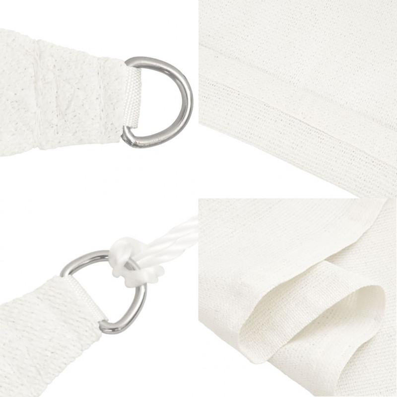 Żagiel przeciwsłoneczny, 160 g/m², biały, 3x4 m, HDPE