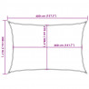 Żagiel przeciwsłoneczny, 160 g/m², biały, 3x4 m, HDPE