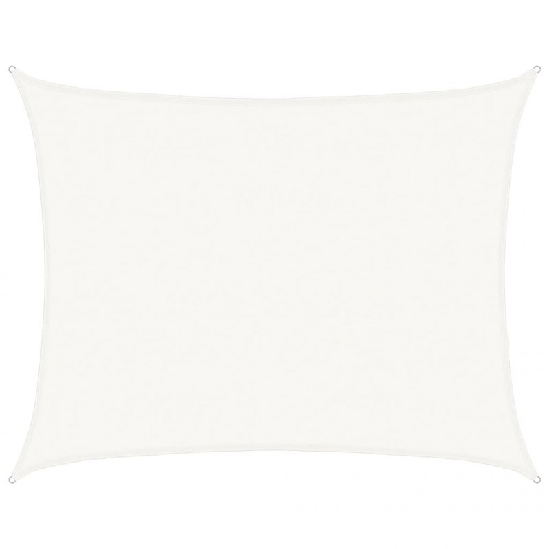 Żagiel przeciwsłoneczny, 160 g/m², biały, 6x7 m, HDPE
