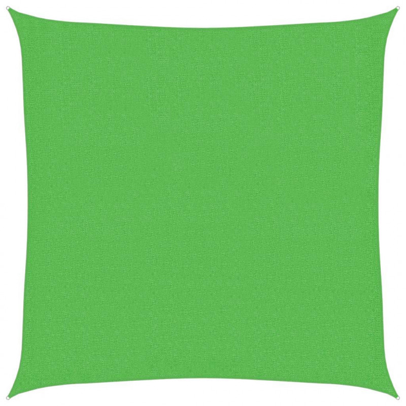 Żagiel przeciwsłoneczny, 160g/m², jasnozielony, 2,5x2,5m, HDPE
