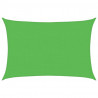 Żagiel przeciwsłoneczny, 160 g/m², jasnozielony, 2,5x4 m, HDPE