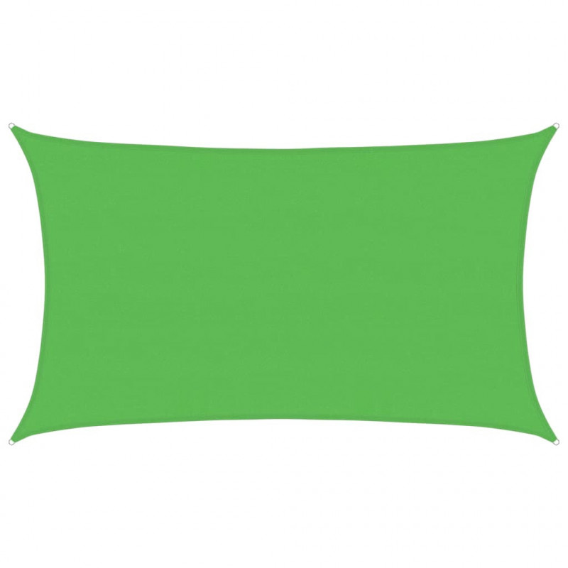 Żagiel przeciwsłoneczny, 160 g/m², jasnozielony, 5x8 m, HDPE