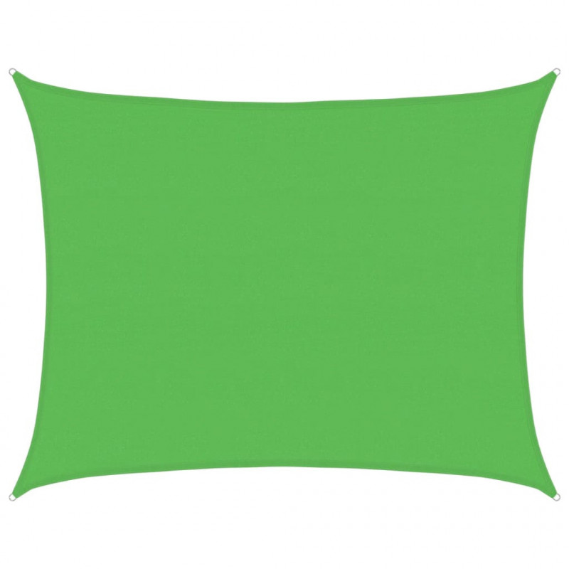 Żagiel przeciwsłoneczny, 160 g/m², jasnozielony, 6x7 m, HDPE