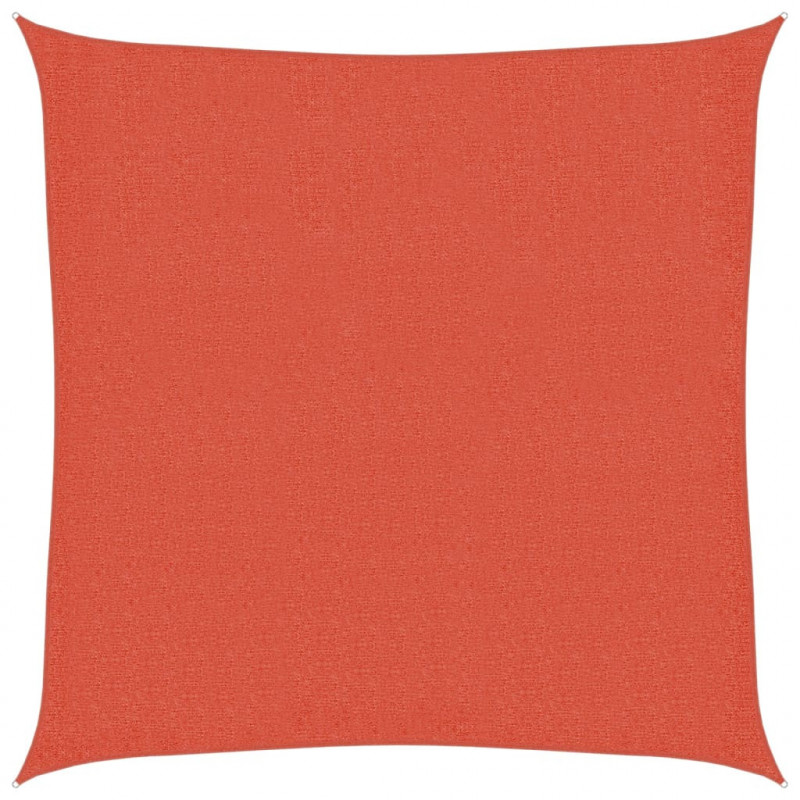 Żagiel przeciwsłoneczny, 160 g/m², terakotowy, 3,6x3,6 m, HDPE