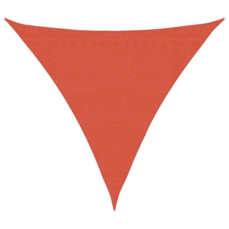 Żagiel przeciwsłoneczny, 160 g/m², terakota, 3,6x3,6x3,6m, HDPE