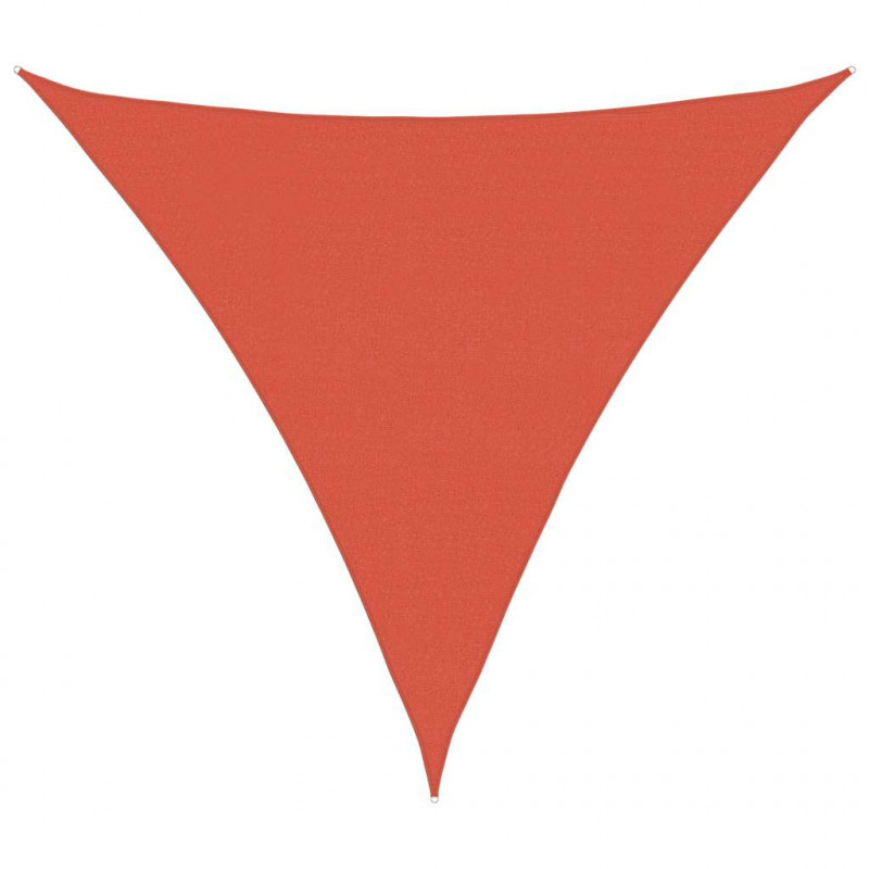 Żagiel przeciwsłoneczny, 160 g/m², terakota, 5x5x5 m, HDPE