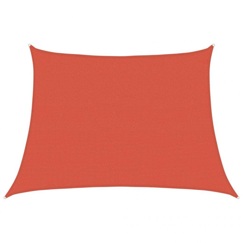 Żagiel przeciwsłoneczny, 160 g/m², terakotowy, 4/5x3 m, HDPE