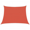 Żagiel przeciwsłoneczny, 160 g/m², terakotowy, 4/5x3 m, HDPE