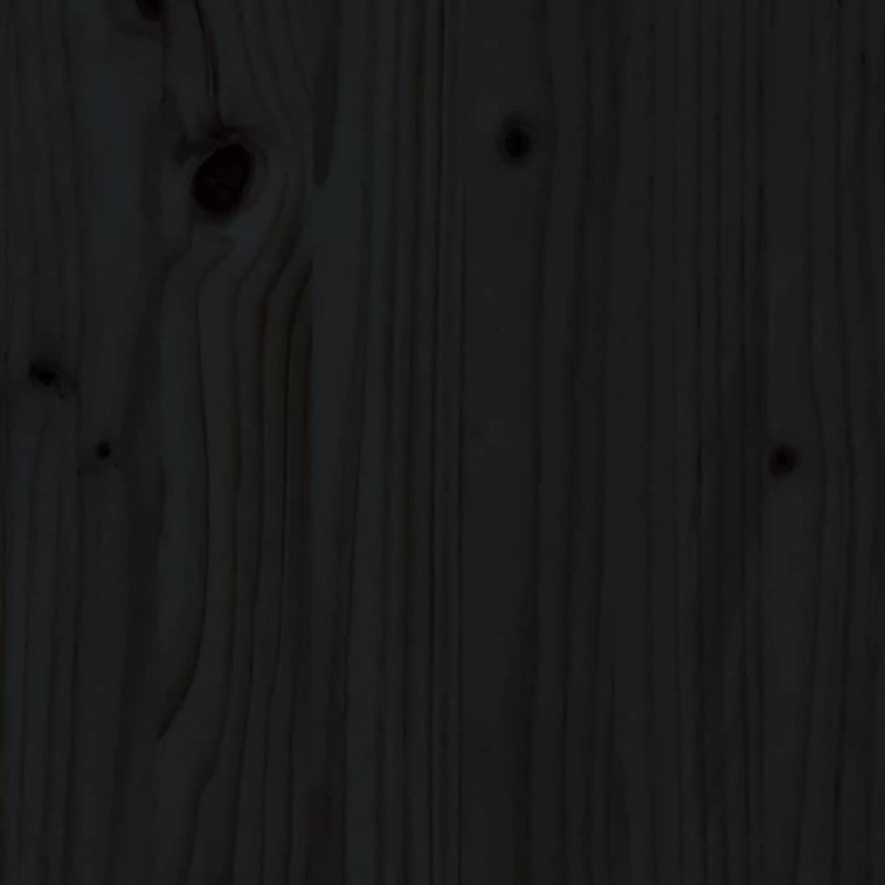 Komoda, czarna, 140x35x80 cm, drewno sosnowe