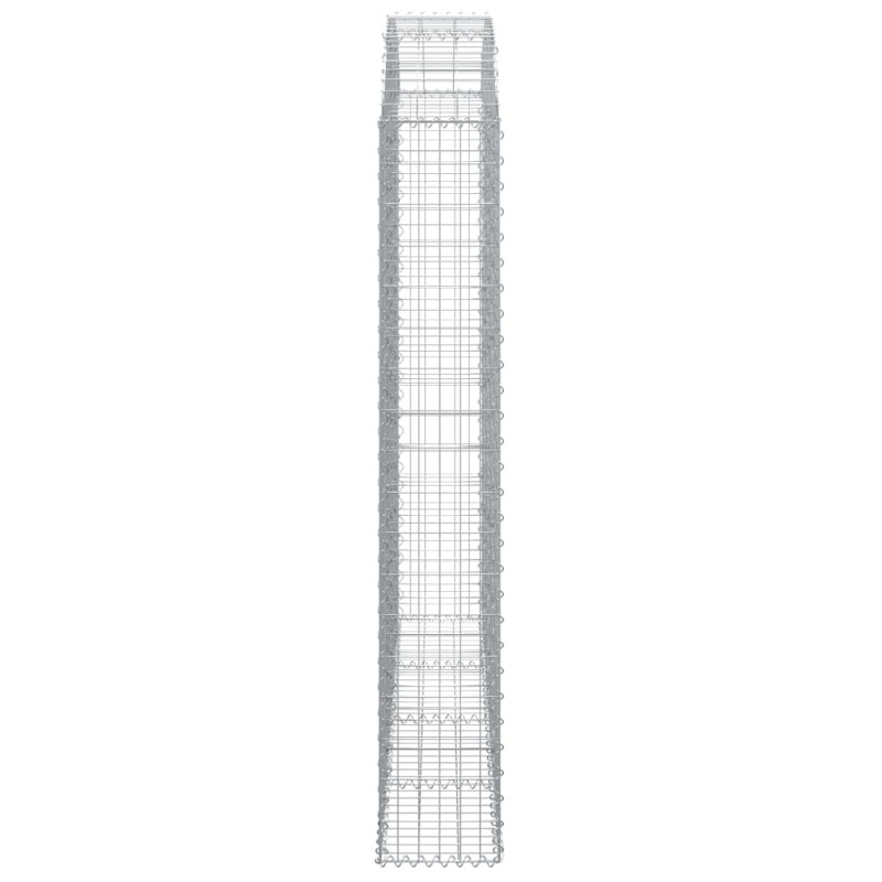 Łukowaty kosz gabionowy 200x30x180/200 cm, galwanizowane żelazo