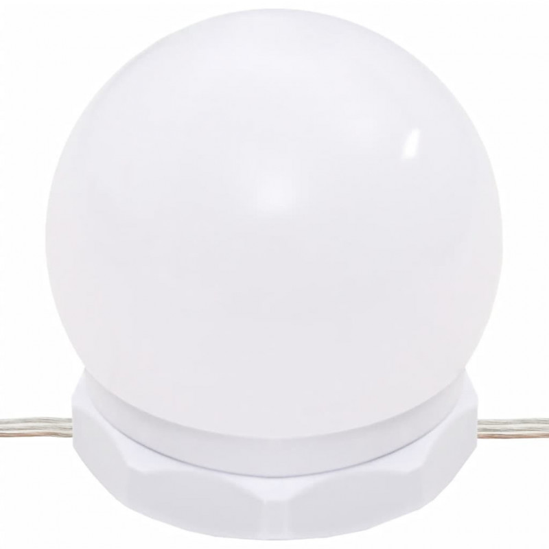 Zestaw z toaletką i oświetleniem LED, brązowy dąb