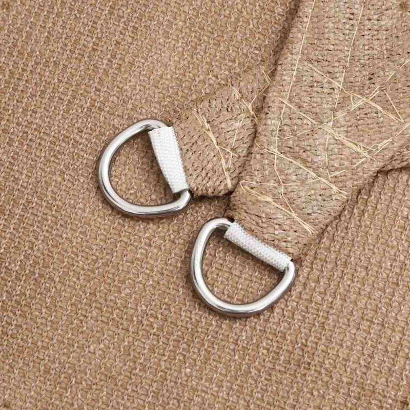 Żagiel przeciwsłoneczny 160 g/m², taupe, 2,5x2,5x3,5 m, HDPE