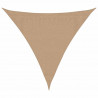 Żagiel przeciwsłoneczny, 160 g/m², taupe, 3,6x3,6x3,6m, HDPE