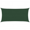 Żagiel przeciwsłoneczny, 160 g/m², ciemnozielony, 2x3,5 m, HDPE