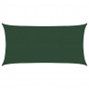 Żagiel przeciwsłoneczny, 160 g/m², ciemnozielony, 2x4 m, HDPE