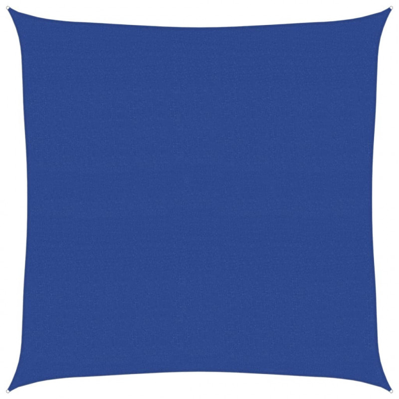 Żagiel przeciwsłoneczny, 160 g/m², niebieski, 7x7 m, HDPE