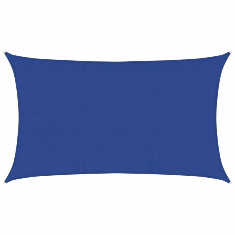 Żagiel przeciwsłoneczny, 160 g/m², niebieski, 5x8 m, HDPE