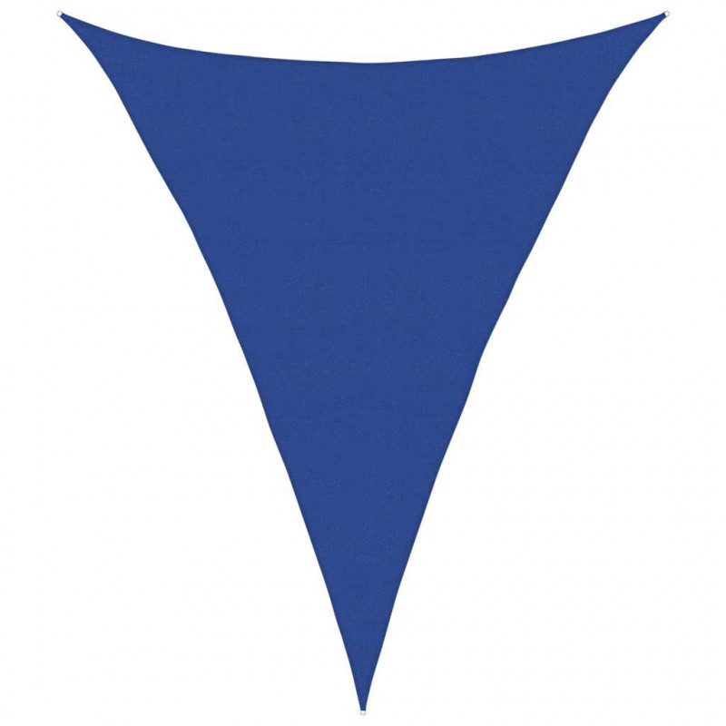 Żagiel przeciwsłoneczny, 160 g/m², niebieski, 5x6x6 m, HDPE