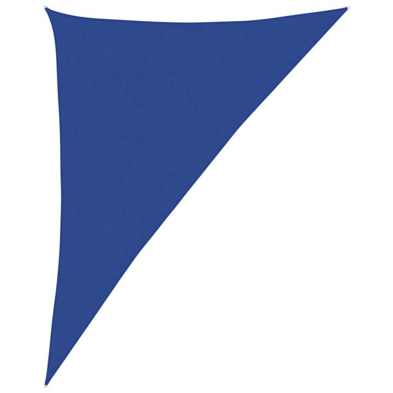 Żagiel przeciwsłoneczny, 160 g/m², niebieski, 4x5x6,8 m, HDPE