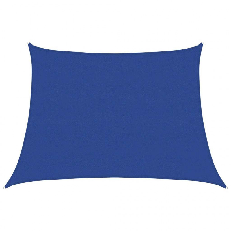 Żagiel przeciwsłoneczny, 160 g/m², niebieski, 4/5x3 m, HDPE