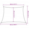 Żagiel przeciwsłoneczny, 160 g/m², niebieski, 4/5x3 m, HDPE