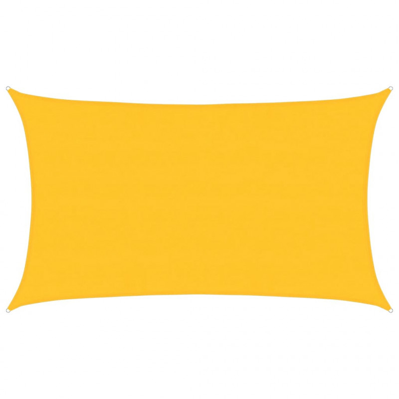 Żagiel przeciwsłoneczny, 160 g/m², żółty, 5x8 m, HDPE