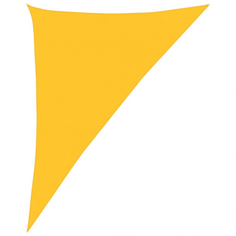 Żagiel przeciwsłoneczny, 160 g/m², żółty, 4x5x6,8 m, HDPE