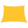 Żagiel przeciwsłoneczny, 160 g/m², żółty, 4/5x3 m, HDPE