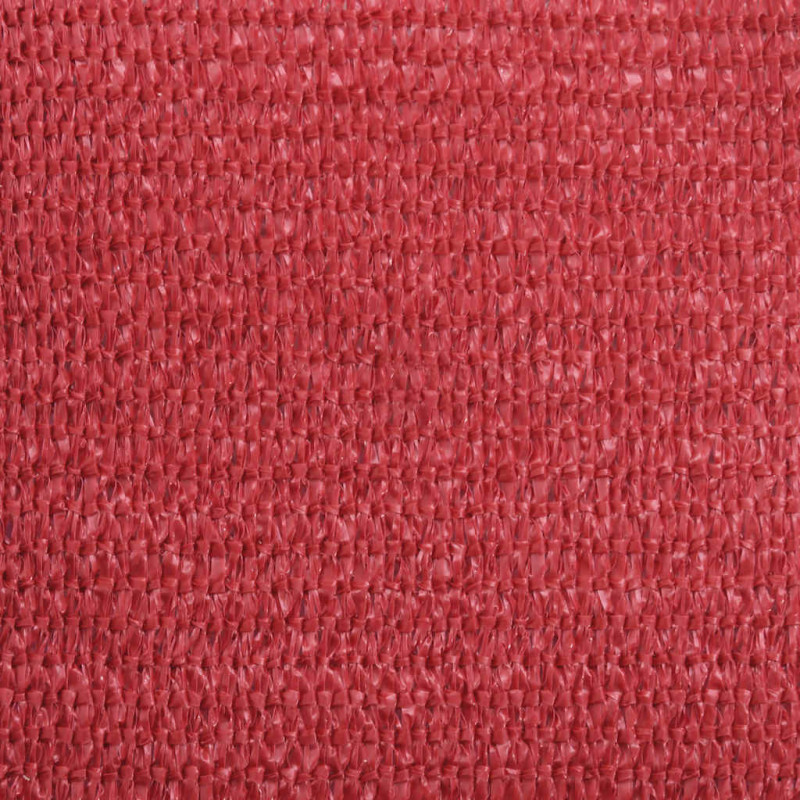 Żagiel przeciwsłoneczny, 160 g/m², czerwony, 7x7 m, HDPE
