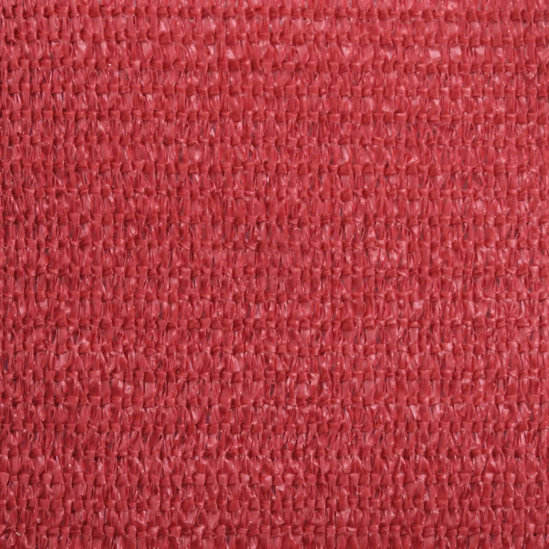 Żagiel przeciwsłoneczny, 160 g/m², czerwony, 3,5x4,5 m, HDPE