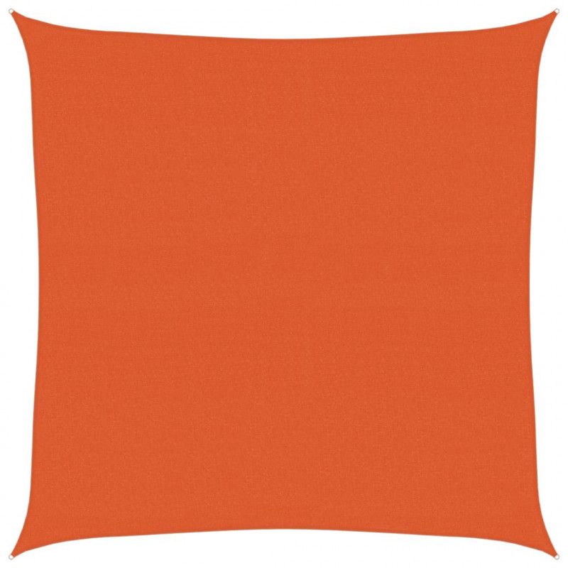 Żagiel przeciwsłoneczny, 160 g/m², kwadrat, pomarańcz, 4,5x4,5m