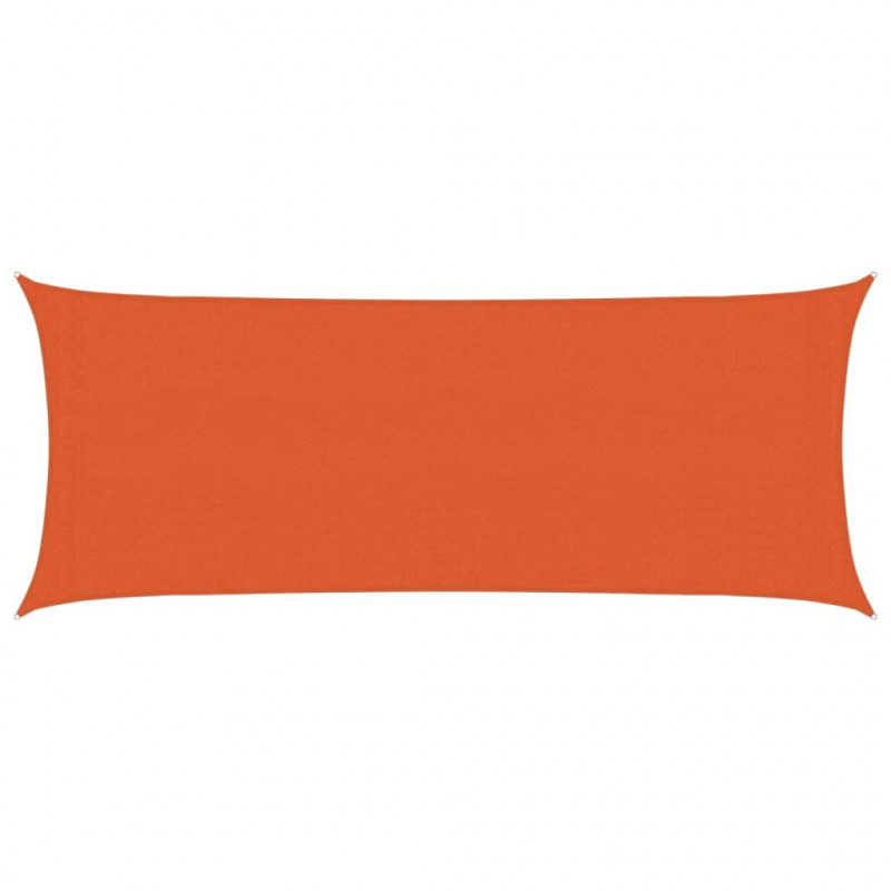Żagiel przeciwsłoneczny, 160 g/m², pomarańczowy, 2x4,5 m, HDPE