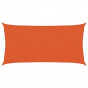 Żagiel przeciwsłoneczny, 160 g/m², pomarańcz, 2,5x4,5 m, HDPE