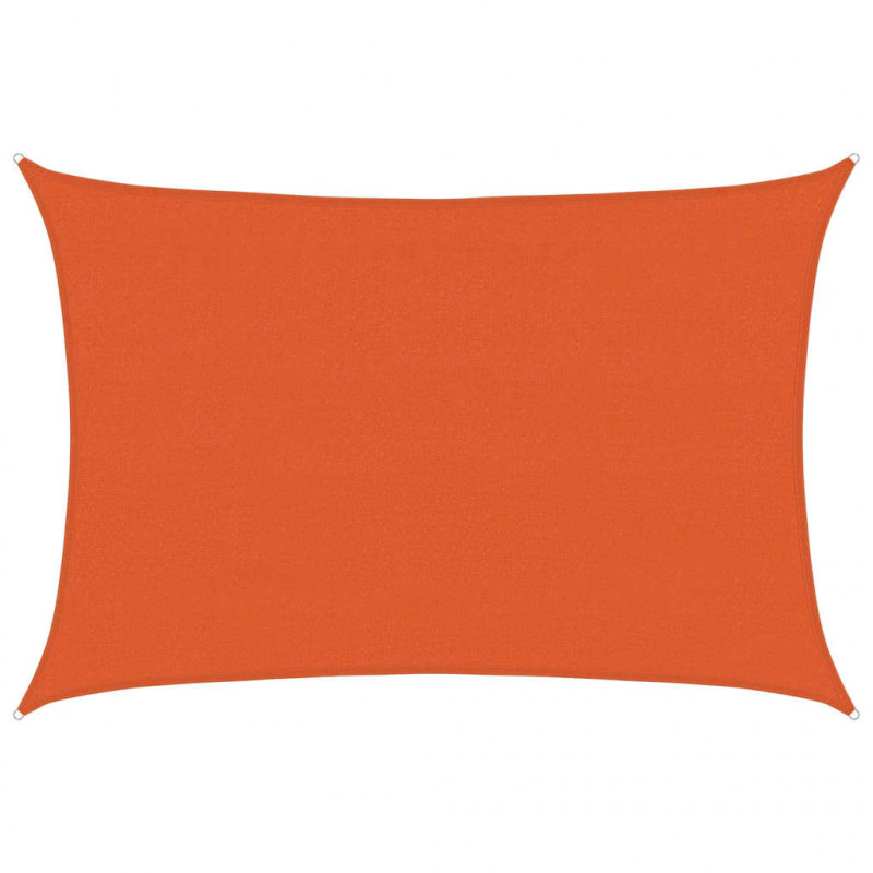Żagiel przeciwsłoneczny, 160 g/m², pomarańczowy, 4x6 m, HDPE