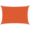 Żagiel przeciwsłoneczny, 160 g/m², pomarańczowy, 4x6 m, HDPE