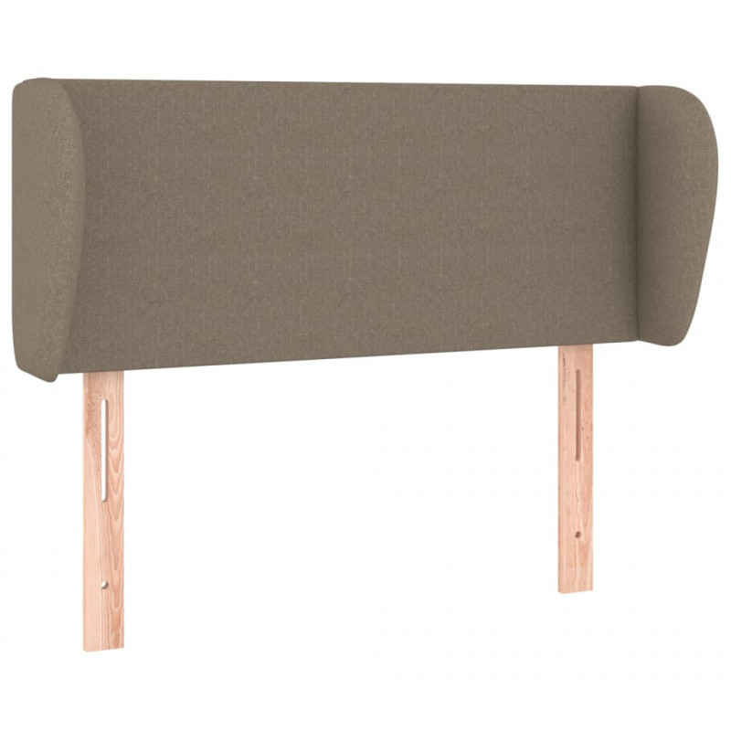 Zagłówek uszak, taupe, 103x23x78/88 cm, tkanina