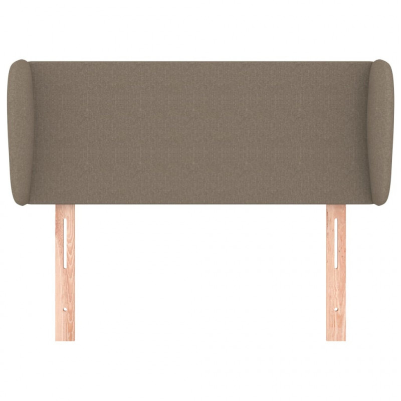 Zagłówek uszak, taupe, 103x23x78/88 cm, tkanina