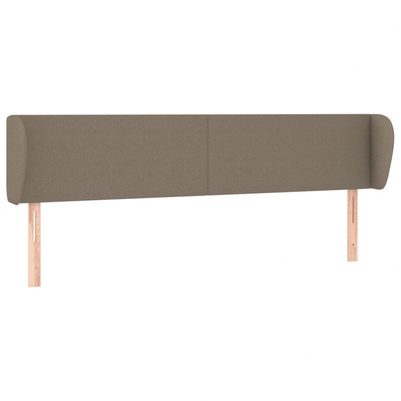 Zagłówek uszak, taupe, 163x23x78/88 cm, tkanina