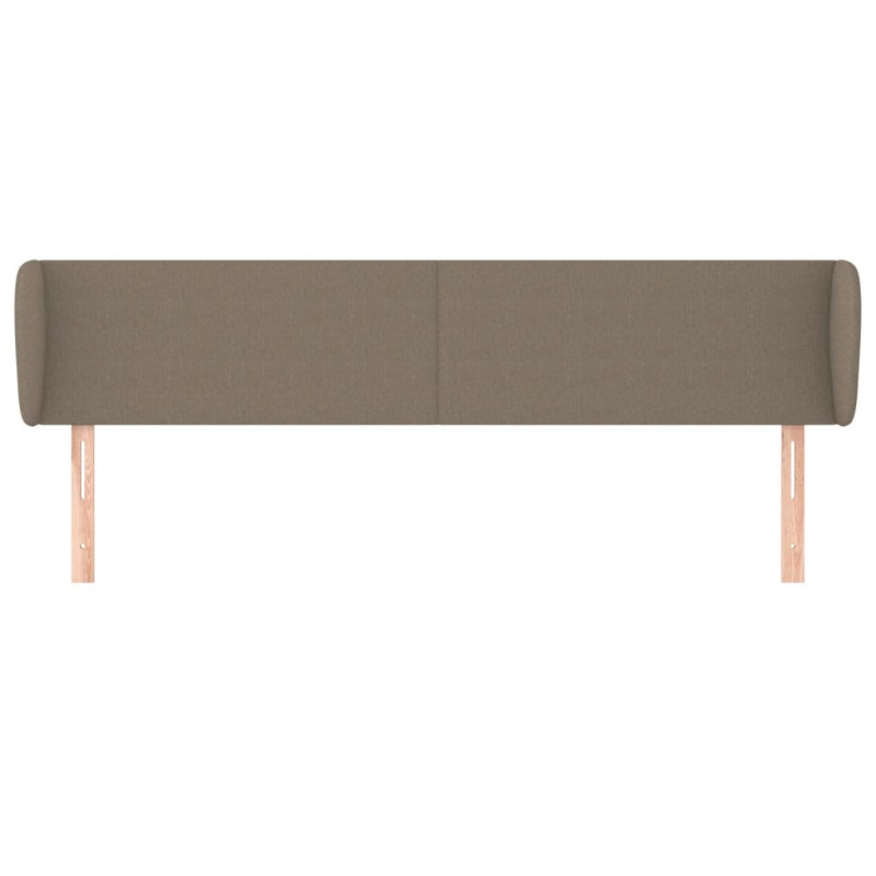 Zagłówek uszak, taupe, 163x23x78/88 cm, tkanina